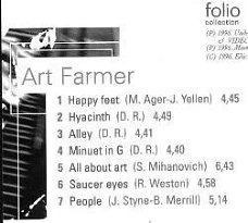 cd - Art FARMER - Jazz masters - (new)