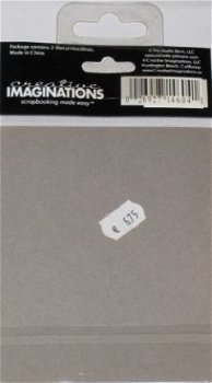 SALE! 2 metalen tags trouwen van Creative Imaginations - 1