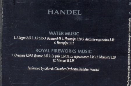 cd - HANDEL - Water Music - Royal Fireworks Music - 1