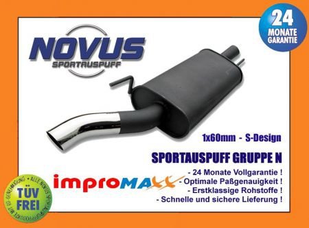 Novus Sport Uitlaat Polo 6N / 6N2 RetroStyle S-Design 60mm - 1