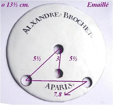 === Wijzerplaat = binnenplaat = emaillé = oud === 7359 - 2