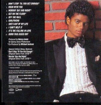 cd - Michael JACKSON - Off the wall - Spec.Edition.- (new) - 1