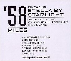cd - Miles DAVIS -J. Coltrane-C. Adderley - '58 Sessions