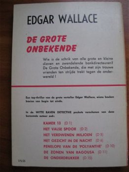 De grote onbekende - Edgar Wallace - 1