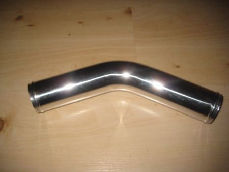 Gepolijst aluminium bochten 45 graden van 38mm t/m 76mm - 1