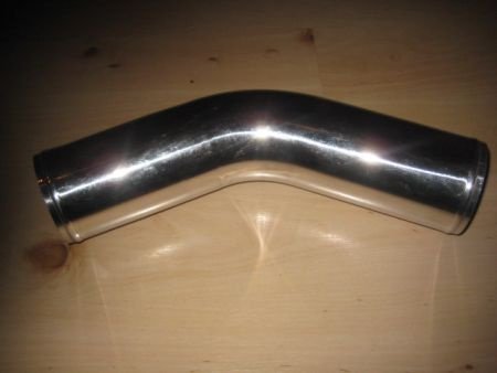 Gepolijst aluminium bochten 45 graden van 38mm t/m 76mm - 1