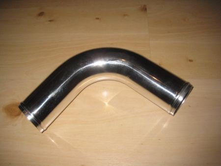 Gepolijst aluminium bochten 90 graden van 38mm t/m 76mm - 1