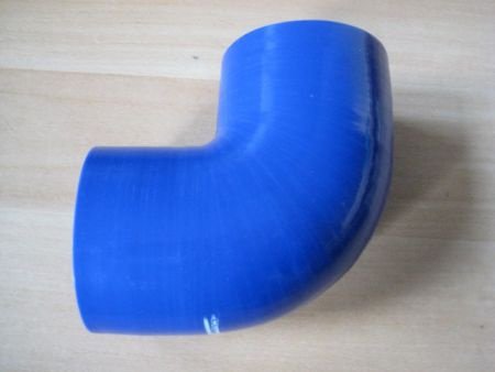 Blauwe silicone bochten 90 graden E90 51mm t/m 76mm elbows - 1