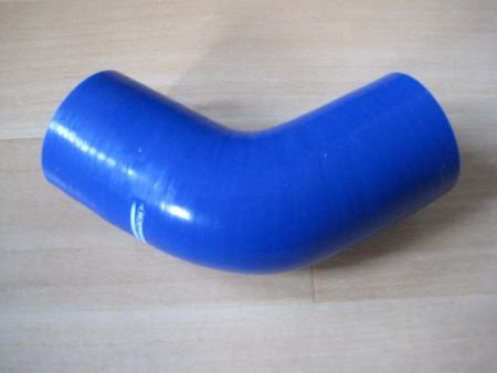 Blauwe silicone bochten 45 graden E45 51mm t/m 76mm elbows - 1