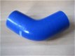 Blauwe silicone bochten 45 graden E45 51mm t/m 76mm elbows - 1 - Thumbnail