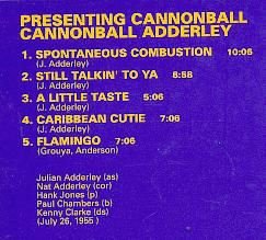 cd - Presenting Cannonball ADDERLEY Quintet - (new) - 1