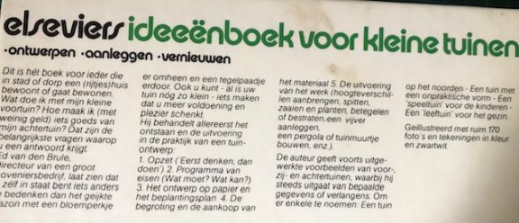 Elseviers ideeënboek voor kleine tuinen - 2