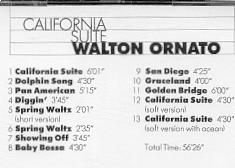 cd - WALTON / ORNATO - California Suite - (new) - 1