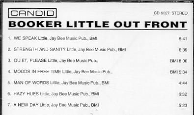 cd - Booker Little / Eric Dolphy / Max Roach - Out Front - 1
