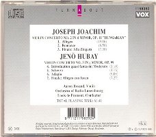 cd -J. JOACHIM violin concertoNr.2-Jenö HUBAY violin conc.3