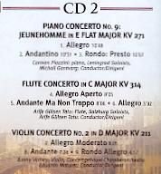 2cd's - MOZART - Little night music, Clarinet concerto, Sym - 1