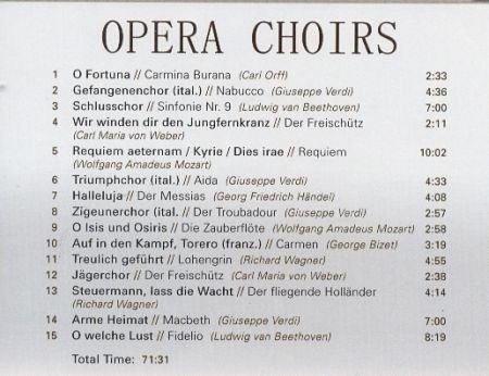 cd - Opera Choirs - (new) - 1