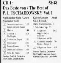 2 cd's - Peter I. Tschaikowsky - zie info - (nieuw) - 1