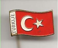 vlag van turkije speldje (B1-052) - 1