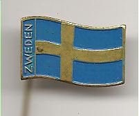 vlag van zweden speldje (B1-059)