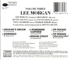 cd - Lee MORGAN / Benny Golson - Vol. 3 - (new)