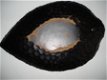 Zwarte schaal van hout in de vorm van een blad (indonesië?) - 1 - Thumbnail
