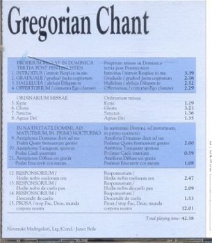 cd - Gregorian Chant - 1