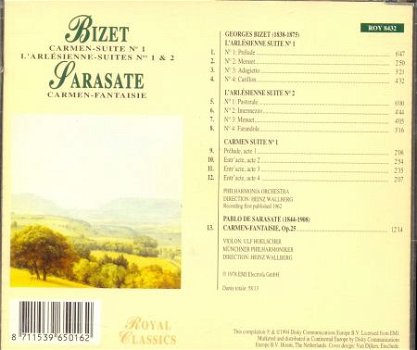 cd - Georges BIZET / Pablo de Sarasate - 1