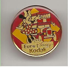 euro disney pin 1992 met minny mouse (BL1-002) - 1