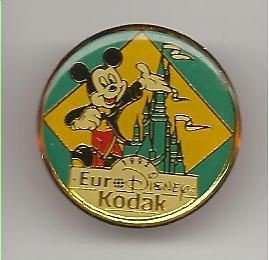 euro disney pin 1992 met micky mouse (BL1-005) - 1