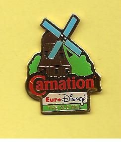 euro disney carnation pin (BL1-019) - 1