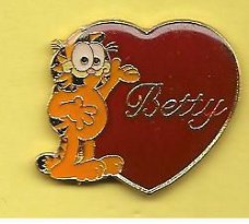 garfield met hart pin    (BL2-063)