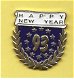 happy new year 93 pin (BL3-131) - 1 - Thumbnail