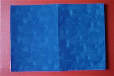 Kaartkarton a5 [fluweel] in blauw of creme