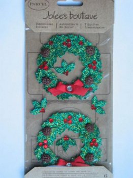 jolee's boutique parcel XL christmas glitter wreaths - 1