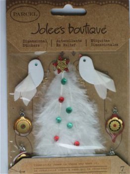 jolee's boutique parcel feathered christmas tree - 1