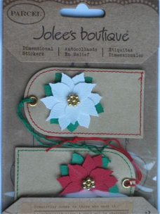OPRUIMING:  jolee's boutique parcel christmas bouquet tags