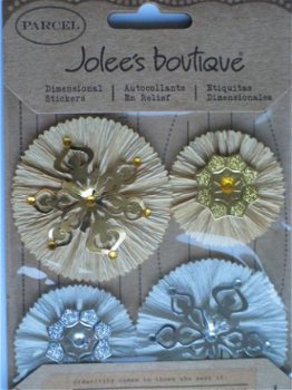 jolee's boutique parcel spun glass snowflakes - 1