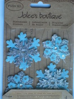 jolee's boutique parcel felt snowflakes - 1