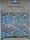 jolee's boutique parcel glas glitter snowflakes - 1 - Thumbnail