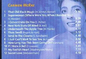 cd - Carmen McRAE - Legend of Jazz - (new) - 1
