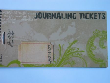 tim holtz idea-ology journaling tickets - 2