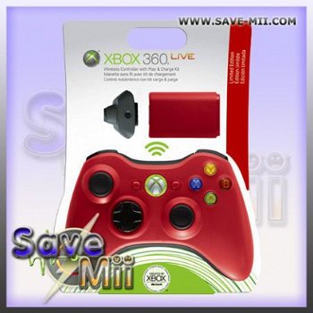 360 - Draadloze Controller + Charge Kit (ROOD) - 1