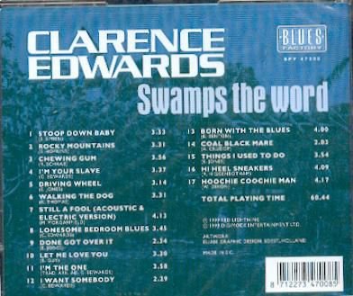 cd - Clarence EDWARDS - Swamps the word - (new) - 1