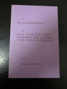 De menswording. J. Kalkhoven S.J. - 1