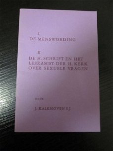 De menswording. J. Kalkhoven S.J.