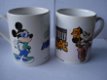 Mickey en Minnie Mouse bekers uit 1987 met tekst Hey Mickey - 1 - Thumbnail