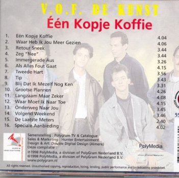 cd - V.O.F. DE KUNST - Één kopje koffie - (nieuw) - 1