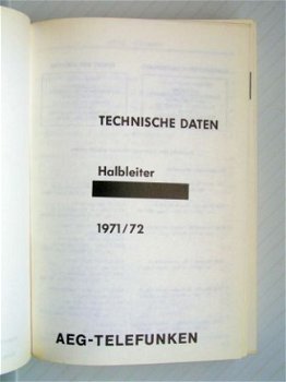 [1973] Halbleiter, Industrial types 1971/1972, AEG-Telefunke - 2