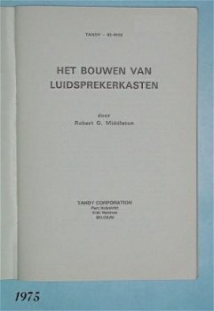 [1975] Het bouwen van Luidsprekerkasten, Middleton, Tandy Co - 2